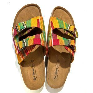 Sol Amor Women’s Sandals Multicolor Size 46 Made In Spain Slip On